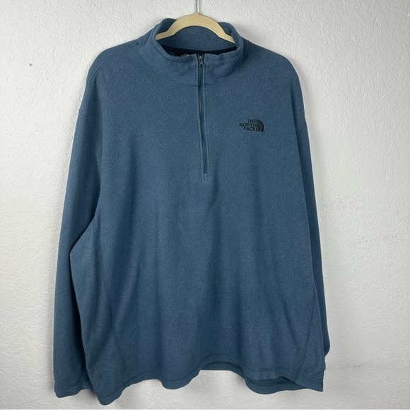 The North Face Men’s Blue Fleece 1/4 Zip Pullover XXXL - Picture 1 of 6